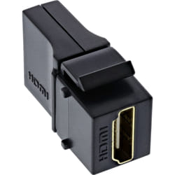 InLine HDMI Keystone Snap-In insert 4K/60Hz, presa HDMI A, angolata, nero