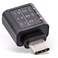 InLine Mini Scheda Audio USB-C 96KHz Hi-Res, OUT Jack F 3,5 mm. stereo, USB Type-C, 3,5 mm, Nero