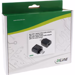 InLine Mini Scheda Audio USB-C 96KHz Hi-Res, OUT Jack F 3,5 mm. stereo
