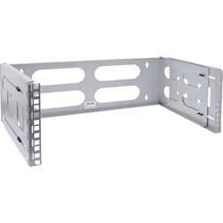 InLine Supporto rack 19" per montaggio a parete, 4U, profondità 24-40cm, grigio, Da parete, 4U, Grigio