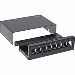 InLine , box 8x Keystone RJ45, metallo, nero RAL9005