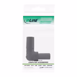 InLine adattatore di rete IEC 60320 C8 / C7, a 2 poli ad angolo sup./inf