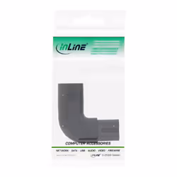 InLine , adattatore di rete IEC 60320 C8 / C7, angolato a sinistra/destra 2 poli