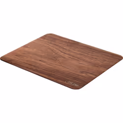 InLine WoodPad, tappetino per mouse in vero legno, noce, 240x200mm, Noce, Monocromatico, Legno, Barra appoggiaferro antiscivo ...