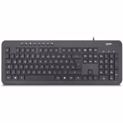 InLine Design Keyboard, USB, Tastiera Layout TEDESCO, nero