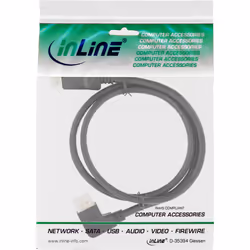 InLine Cavo DisplayPort 1.4, 8K4K, angolato a sinistra, 2m