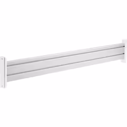 InLine Profilato Slatwall in alluminio per montaggio a tavolo, 1m, Pannello su binario organizzatore, Bianco, Alluminio, Plas ...