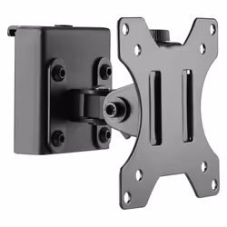 InLine Slatwall supporto monitor a parete corto, 6,5 kg, 33 cm (13"), 33 cm (13"), 75 x 75 mm, 100 x 100 mm, Nero