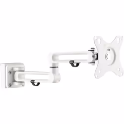 InLine Slatwall Supporto Monitor 2 snodi, bianco, 8 kg, 43,2 cm (17"), 43,2 cm (17"), 75 x 75 mm, 100 x 100 mm, Bianco