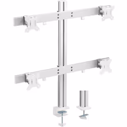 InLine Supporto da tavolo per 4 monitor fino a 32", max 8kg, 8 kg, 43,2 cm (17"), 43,2 cm (17"), 75 x 75 mm, 100 x 100 mm, Bi ...