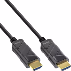 InLine Cavo HDMI AOC, Ultra High Speed HDMI Cable, 8K4K, nero, 20m, 20 m, HDMI tipo A (Standard), HDMI tipo A (Standard), Com ...