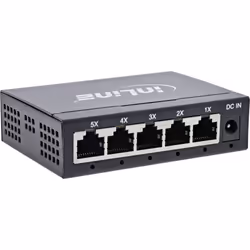 InLine switch di rete Gigabit a 5 porte, 1Gb/s, desktop, metallo, senza ventola - Vista aggiuntiva 4