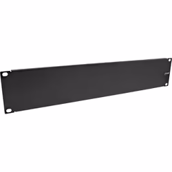 InLine 19" piastra cieca, RAL 9005 nero, 2U, Pannello cieco, Nero, SPCC, Acciaio, 2U, 48,3 cm (19"), 1 mm