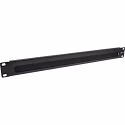 InLine 19" piastra di ingresso cavi con spazzola, 1U, RAL 9005 nero, Pannello spazzolato, Nero, SPCC, Acciaio, 1U, 48,3 cm (1 ...