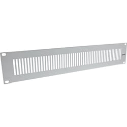 InLine 19" piastra cieca perforata, 2U, grigio RAL 7035