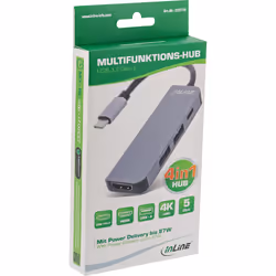 InLine Multihub USB 3.2 Gen.1, 2x USB-A, HDMI 4K/30Hz, USB-C PD 87W - Vista aggiuntiva 5