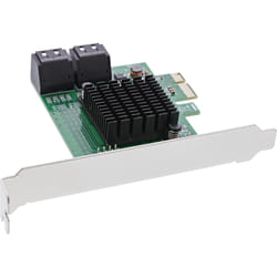 InLine Scheda di interfaccia , controller 4x SATA 6Gb/s, PCIe 2.0 (PCI-Express)