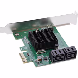 InLine Scheda di interfaccia , controller 4x SATA 6Gb/s, PCIe 2.0 (PCI-Express)
