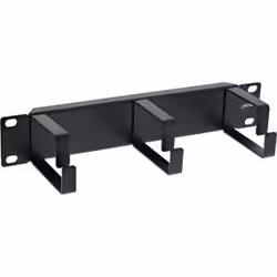 InLine Pannello di gestione cavi 10", 3 staffe, RAL 9005, nero, Pannello di gestione del cavo, Nero, Metallo, 1U, Aperto, 25, ...