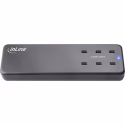 InLine Alimentatore multiporta, caricatore, 6x USB-C, PD 3.0, GaN, nero