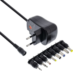 InLine Alimentatore universale 12W, da 110-240V a 3-12V, max. 1200mA