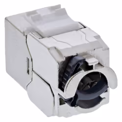 InLine Keystone RJ45 jack slim, SNAP-In, Cat.8.1, fascetta integrata