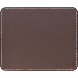 InLine Mouse Pad Premium, similpelle, marrone, 255x220x3mm, Marrone, Monocromatico, Ecopelle, Barra appoggiaferro antiscivolo