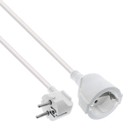 InLine Cavo alimentazione prolunga Sch.ko.angolato CEE-7/7 maschio/femmina, 20m