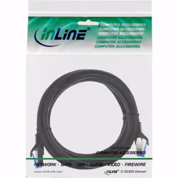 InLine Cavo patch armato, U/FTP, Cat.6A, nero, 2m, 2 m, Cat6a, U/FTP (STP), RJ-45, RJ-45, Nero