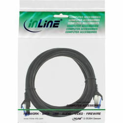 InLine Cavo patch armato, U/FTP, Cat.6A, nero, 2m