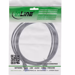 InLine Patchcord Slim, Cat.6A, S/FTP, TPE (LSZH), PoE, nero, 25m