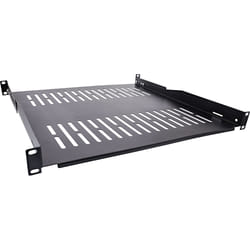 InLine Scaffale da 19", 450mm, 50kg, 1U, nero RAL 9005