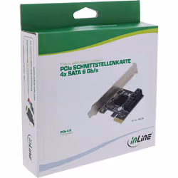 InLine Scheda di interfaccia, 4x SATA 6Gb/s, con 4x SATA, PCIe 2.0 - Vista aggiuntiva 5