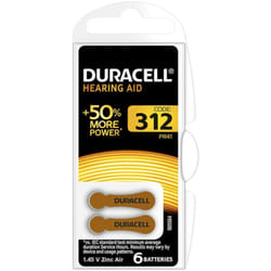 Pila per apparecchi acustici 'da 312' Pz 6 - 1,4 v Duracell