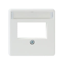 Rutenbeck 13910053 Placca copripresa e copri interruttori Bianco