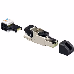 Dettagli tecnici AWG max. 22 AWG min. 24 Caratteristiche del connettore incl. schermatura Colore Nero Norma connettore RJ45 S ...
