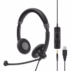 EPOS | SENNHEISER IMPACT SC 75 USB MS Auricolare Cablato A Padiglione Musica e Chiamate USB tipo A Nero - Vista aggiuntiva 5