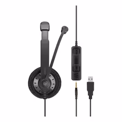 EPOS | SENNHEISER IMPACT SC 75 USB MS Auricolare Cablato A Padiglione Musica e Chiamate USB tipo A Nero - Vista aggiuntiva 6