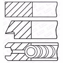 Set di anelli per pistoni GOETZE 08-124000-00