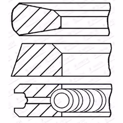 Set di anelli per pistoni GOETZE 08-142500-00