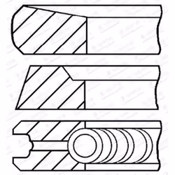 Set di anelli per pistoni GOETZE 08-440300-00