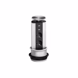 Codice produttore (MPN) / EAN: 159310387200 / 4044657013026 Descrizione: Multipresa mobile Evoline 159310387200 PORT Inox sat ...