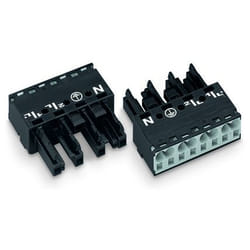 Wago 770-204 morsettiera 4P Nero