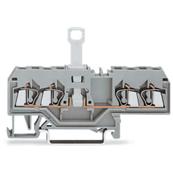 280-685 Morsetto di sezionamento per 4 conduttori 4C / 2,5 mm² / cfmc / Grigio - Wago