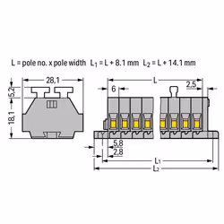Wago 261-112/341-000 morsettiera 12 Grigio - Vista aggiuntiva 2