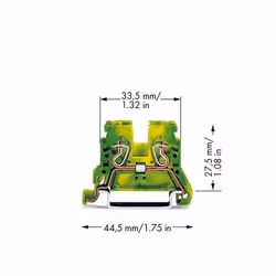 Wago 870-907 morsettiera Verde, Giallo - Vista aggiuntiva 2