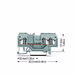 Wago 279-681 morsettiera 3 Grigio
