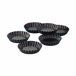Zenker 6531, Stampo per crostata, Rotondo, Superficie scanalata, 230 °C, Nero, Germania