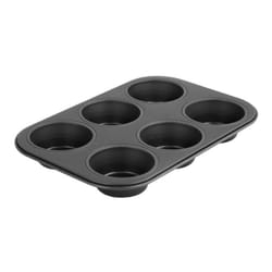 Zenker Black Metallic Stampo Muffin, Acciaio, Nero