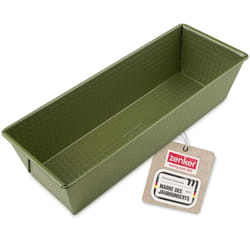 Zenker - Stampo per Plumcake 30.5 x 11.5 x 7 cm, in Acciaio Carbon Steel Rivestimento Antiaderente ilag in Cera di Carnauba, Colore Verde Oliva,